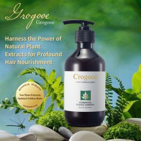 Wormwood Essence Shampoo Ten Plant Extracts Cleanse And Hydrate Hair And Scalp, Improves Hair Volume, Strength And Texture